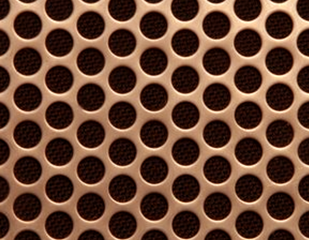 Perforated Copper Sheets and Panels - Dongfu Perforating